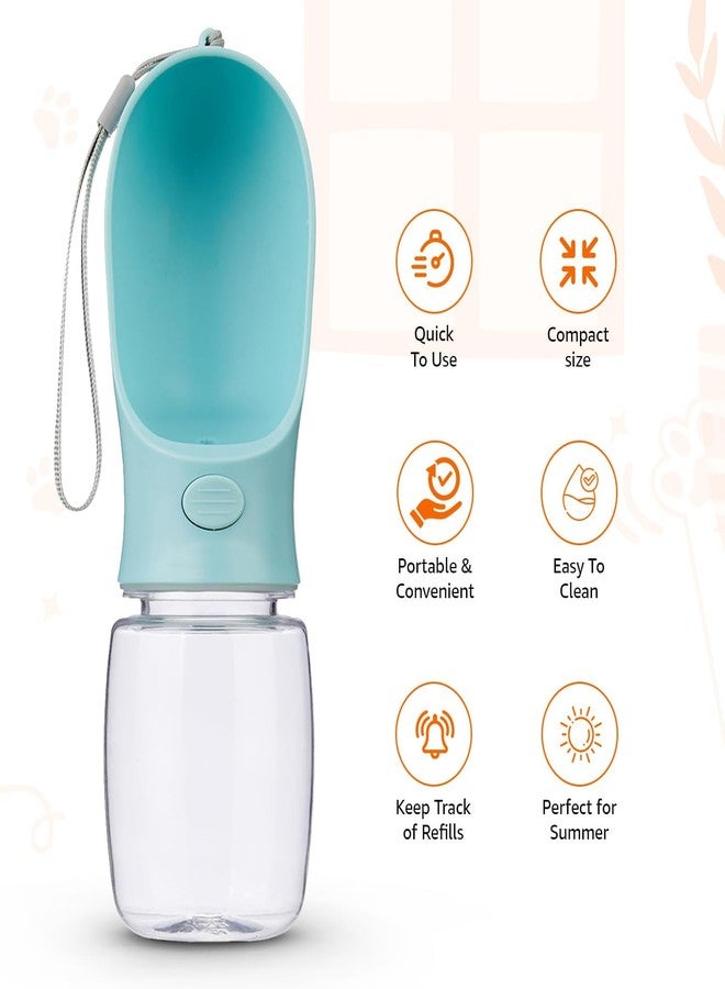 Evona Leak Proof Portable Dog Water Bottle, Dog Travel Water Bottle, Water Dispenser for Pet, Puppies Water Bottle for Dog Cat Pet Outdoor Walking Travelling Drinking (350ML) - Image 4